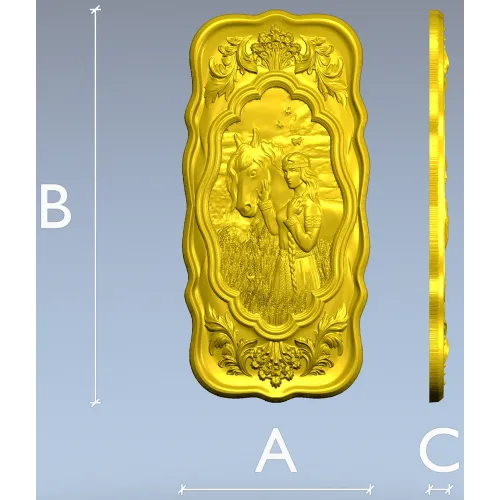 Белая Русь - 3D модель STL панно для ЧПУ фрезера