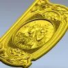 Девица и конь - 3D панно (STL) для ЧПУ