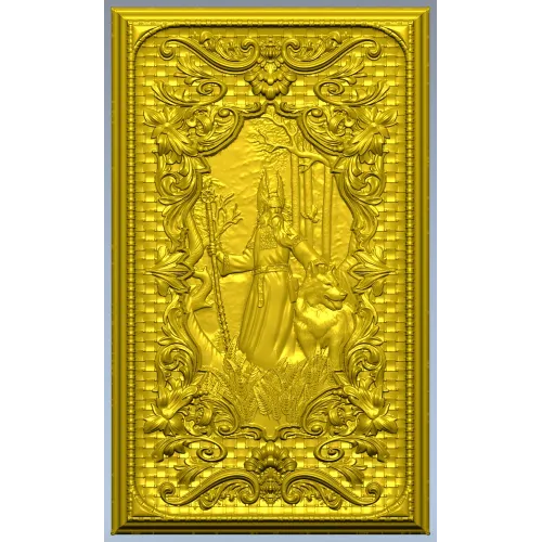 Belbog high-relief panel - STL 3D model for CNC