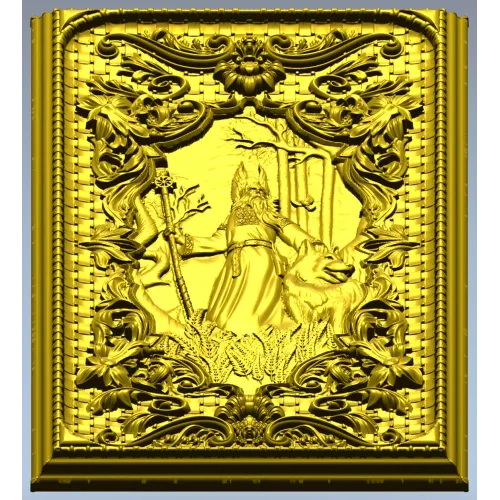 Belbog high-relief panel - STL 3D model for CNC