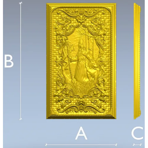Belbog high-relief panel - STL 3D model for CNC