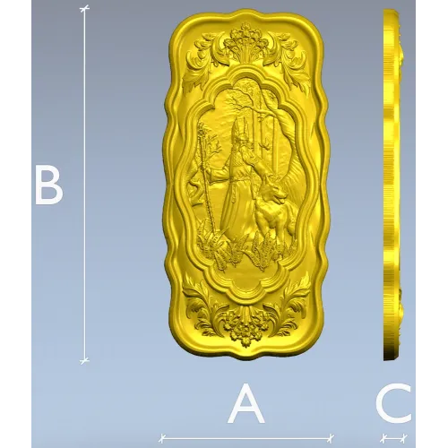 Панно "Белбог" - stl модель для ЧПУ, 3D модель stl для фрезера