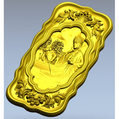 Берегиня - декоративная 3D модель STL для ЧПУ панно