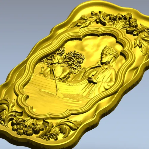 Берегиня - декоративная 3D модель STL для ЧПУ панно