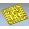 Двупанельное панно с Буддами - 3D модель в формате STL для ЧПУ