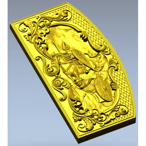 Valhalla Relief Panel STL for CNC milling