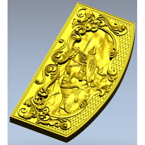 Valhalla Relief Panel STL for CNC milling