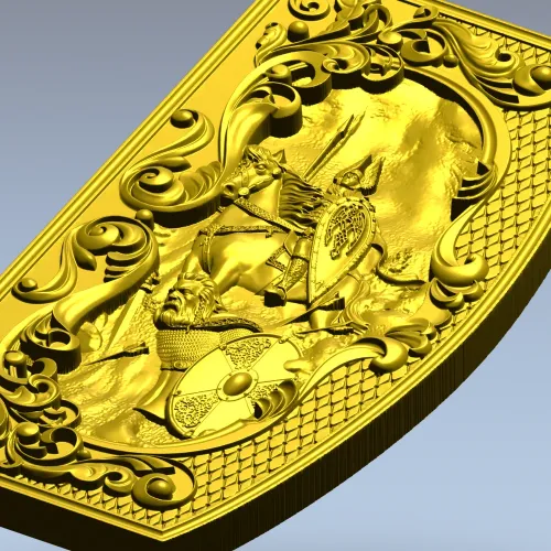 Valhalla Relief Panel STL for CNC milling