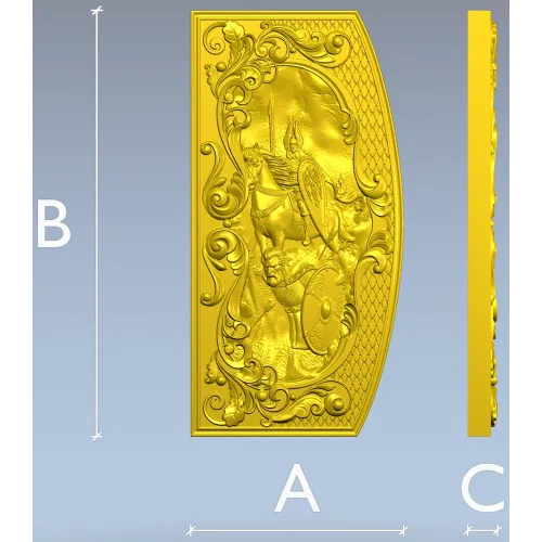 Valhalla Relief Panel STL for CNC milling