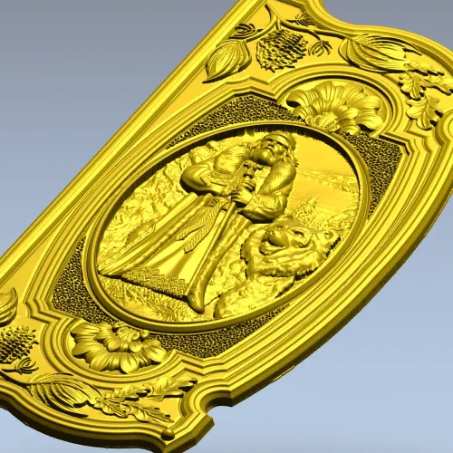 Veles relief panel STL for CNC milling