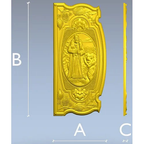 Veles relief panel STL for CNC milling