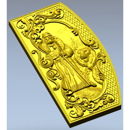 Veles Guardian - high-relief 3D STL panel for CNC