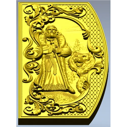 Veles Guardian - high-relief 3D STL panel for CNC