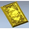Панно "Гамаюн" - 3D модель STL для ЧПУ, барочный рельеф