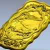 Панно "Гамаюн" - 3D модель в формате STL для ЧПУ