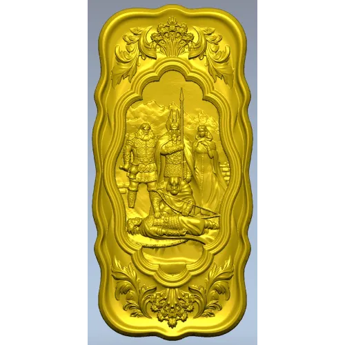 Death of Baldr - high-relief 3D STL for CNC carving