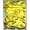 Панель- рельеф "Львиный поединок" - 3D модель STL для ЧПУ