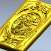 Детализированная 3D модель панно с медальоном в формате STL для ЧПУ