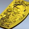 Декоративная панель "Лесной олень" - 3D модель STL для ЧПУ