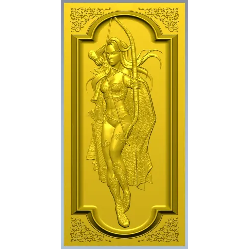 Archeress Relief Panel STL