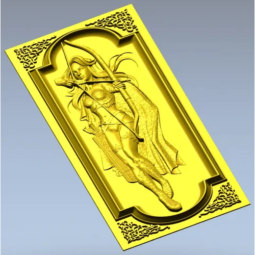Archeress Relief Panel STL