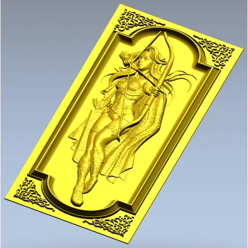 Archeress Relief Panel STL
