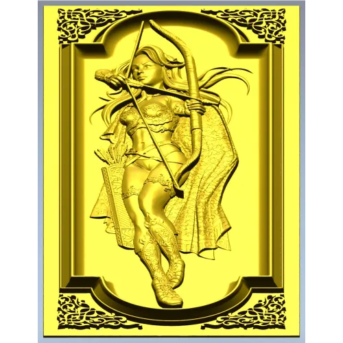 Archeress Relief Panel STL