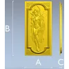 Archeress Relief Panel STL
