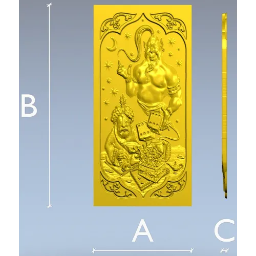 Джин и сокровища - 3D модель STL для ЧПУ