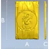 Панель "Драконий свиток" - 3D модель в формате STL для ЧПУ