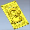 Драконий панно в высоком рельефе - 3D модель STL для ЧПУ