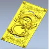 Драконий панно в высоком рельефе - 3D модель STL для ЧПУ