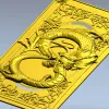 Драконий панно в высоком рельефе - 3D модель STL для ЧПУ