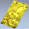 Winged Dragon High-Relief Panel STL