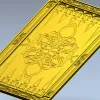 Декоративная панель для нард - медальонный орнамент (STL)
