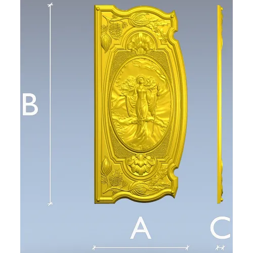 Жива - 3D модель панно в формате STL для ЧПУ