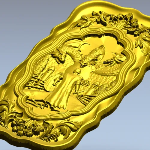 Калинов мост - 3D модель панно в формате STL для ЧПУ
