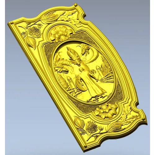 Guardian of the Kalinov Bridge - high-relief STL panel for CNC