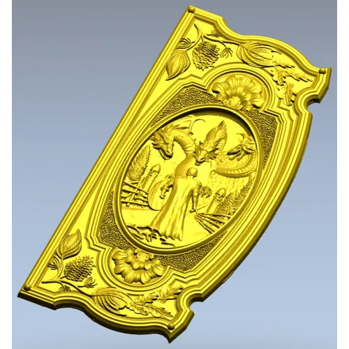Guardian of the Kalinov Bridge - high-relief STL panel for CNC