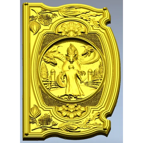 Guardian of the Kalinov Bridge - high-relief STL panel for CNC