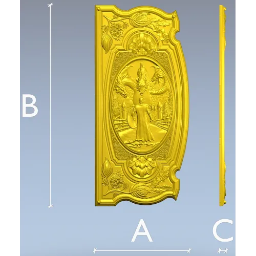 Guardian of the Kalinov Bridge - high-relief STL panel for CNC