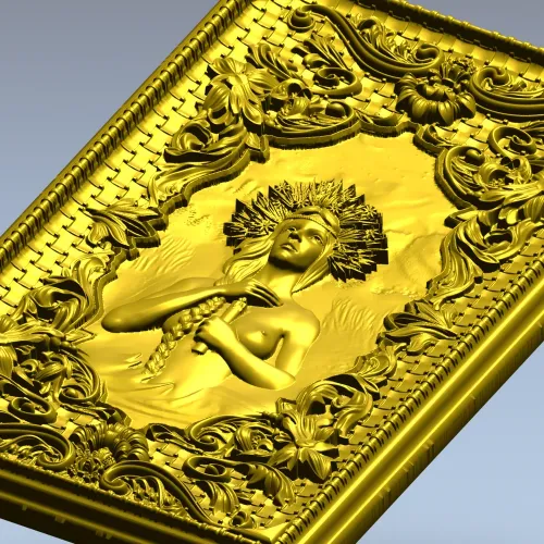 Kupala's Night - Ornate Bas-Relief Panel 3D Model (STL)