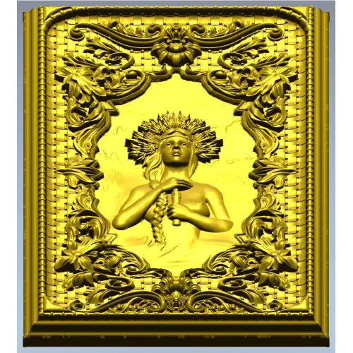 Kupala's Night - Ornate Bas-Relief Panel 3D Model (STL)