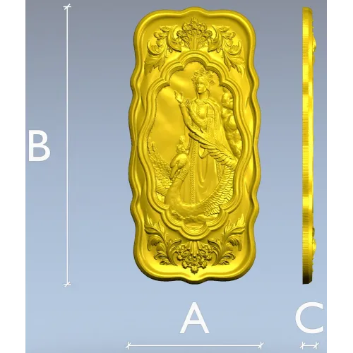Лада со лебедем - рельефная 3D модель STL для ЧПУ