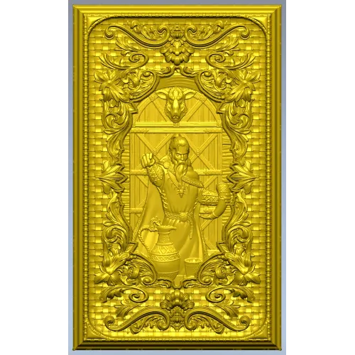 Loki Relief Panel - STL 3D Model for CNC Carving