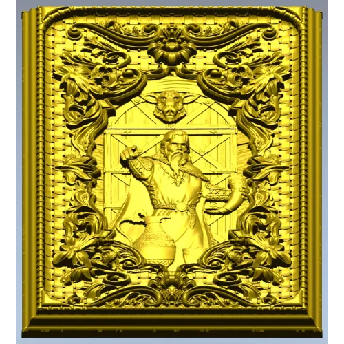 Loki Relief Panel - STL 3D Model for CNC Carving