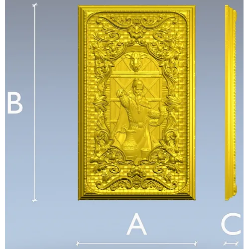Loki Relief Panel - STL 3D Model for CNC Carving