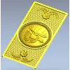 Elk Medallion Decorative Panel STL for CNC