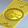 Elk Medallion Decorative Panel STL for CNC