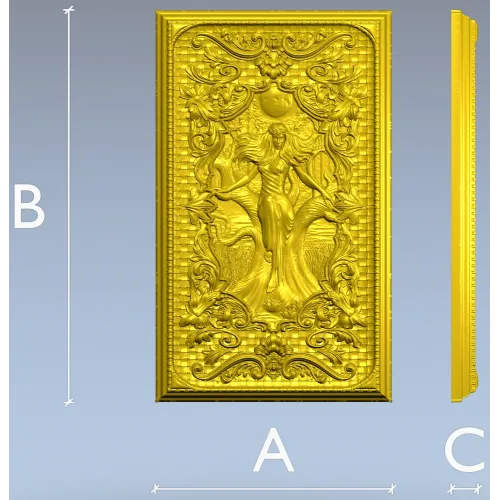 Mara Relief Panel - STL 3D model for CNC carving